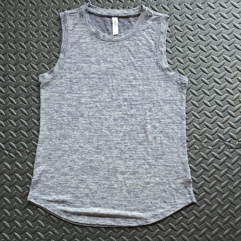 Athleta Heathered Gray Sleeveless Tank Top